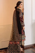 03 Piece Stitched Embroidered Chiffon Suit - Ready To Wear