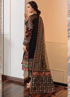 03 Piece Stitched Embroidered Chiffon Suit - Ready To Wear