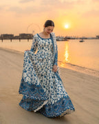 03 Piece Stitched Maxi Dress - Ready To Wear
