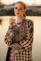 Charizma Lawn 3-Piece Stitched Suit with Embroidered Chiffon Dupatta – Ready To Wear