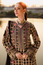 Charizma Lawn 3-Piece Stitched Suit with Embroidered Chiffon Dupatta – Ready To Wear