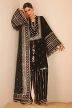 Heavy Embroidered Sequence Lawn 3-Piece Stitched Suit with Embroidered Chiffon Dupatta | Ready To Wear