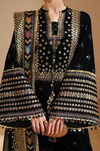 Heavy Embroidered Sequence Lawn 3-Piece Stitched Suit with Embroidered Chiffon Dupatta | Ready To Wear