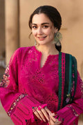 Heavy Embroidered Chikankari Lawn 3-Piece Stitched Suit with Apple Silk Dupatta | Ready To Wear