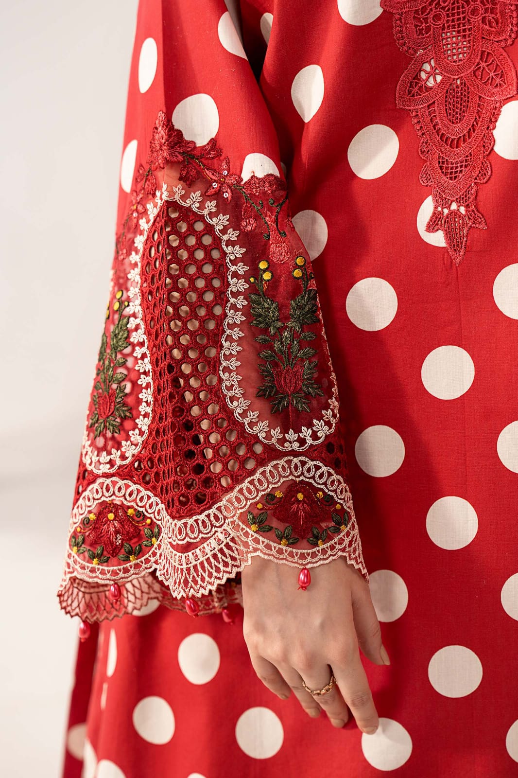 Printed Lawn 3-Piece Stitched Suit with Heavy Spangle Embroidered Chiffon Dupatta | Ready To Wear