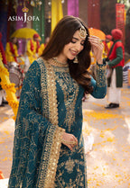 Sequence Embroidered Chiffon 3-Piece Stitched Suit with Malai Trouser | Ready To Wear