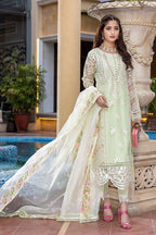 Thread & Sequence Embroidered Organza 3-Piece Stitched Suit with Khaddi Dupatta | Ready To Wear