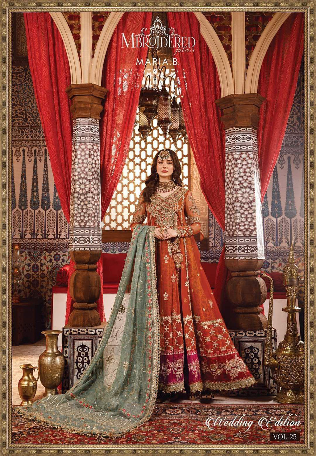 Hand Embellished Angrakha 3-Piece Stitched Suit with Net Dupatta & Silk Trouser | Ready To Wear