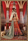 Hand Embellished Angrakha 3-Piece Stitched Suit with Net Dupatta & Silk Trouser | Ready To Wear