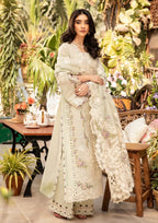 Luxury Chicken Kari Cotton 3-Piece Stitched Suit with Organza Embroidered Dupatta | Ready To Wear