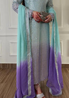 Heavy Embroidered Chiffon 3-Piece Stitched Suit with Sequence Katori Work & Chiffon Dupatta | Ready To Wear