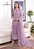 Heavy Embroidered Spangle Work Chiffon 3-Piece Stitched Suit with Net Dupatta | Ready To Wear