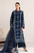 Heavy Embroidered Lawn 3-Piece Stitched Suit with Chiffon Dupatta & Cutwork | Ready To Wear
