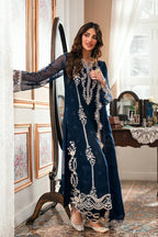 Embroidered Chiffon 3-Piece Stitched Suit with Organza Details & Embroidered Dupatta | Ready To Wear