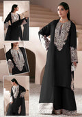 Shisha Silk 3-Piece Stitched Suit with Swarovski Crystal Work & Organza Dupatta | Ready To Wear