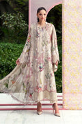 Printed Lawn Schiffli Embroidered 3-Piece Stitched Suit with Spangle Work & Chiffon Dupatta | Ready To Wear