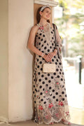 Printed Chiffon 3-Piece Stitched Suit with Heavy Embroidery & Silk Trouser | Ready To Wear