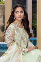 Thread & Sequence Embroidered Organza 3-Piece Stitched Suit with Khaddi Dupatta | Ready To Wear