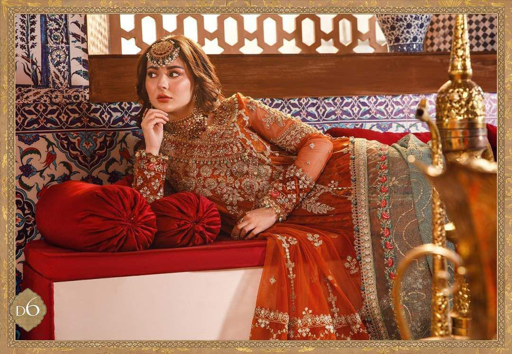 Hand Embellished Angrakha 3-Piece Stitched Suit with Net Dupatta & Silk Trouser | Ready To Wear