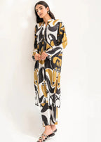 02 Piece Printed Cotton Suit - Ready To Wear
