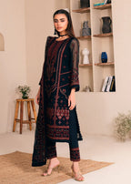 03 Piece Stitched Chiffon Embroidery Suit - Ready To Wear