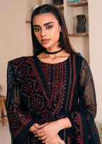 03 Piece Stitched Chiffon Embroidery Suit - Ready To Wear