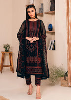 03 Piece Stitched Chiffon Embroidery Suit - Ready To Wear