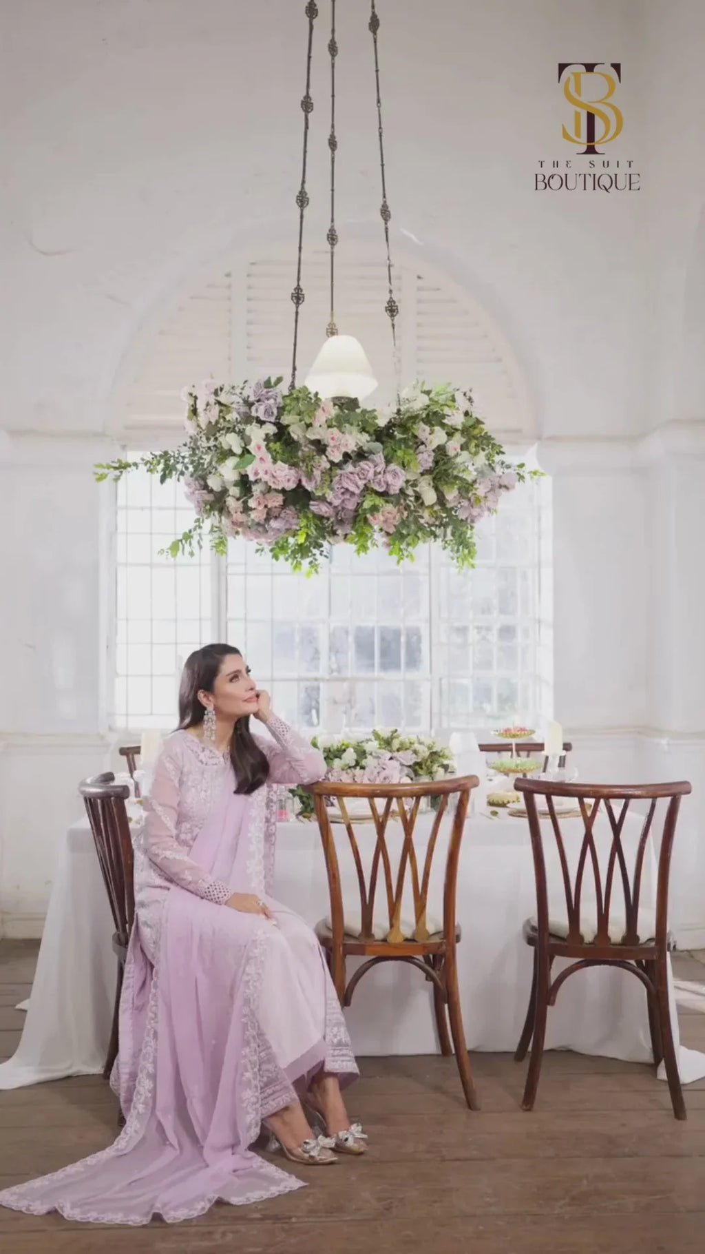 03 Piece Stitched Chiffon Embroidery Suit - Ready To Wear