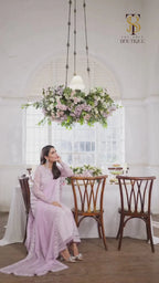 03 Piece Stitched Chiffon Embroidery Suit - Ready To Wear