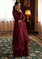 03 Piece Stitched Chiffon Embroidered Suit - Ready To Wear